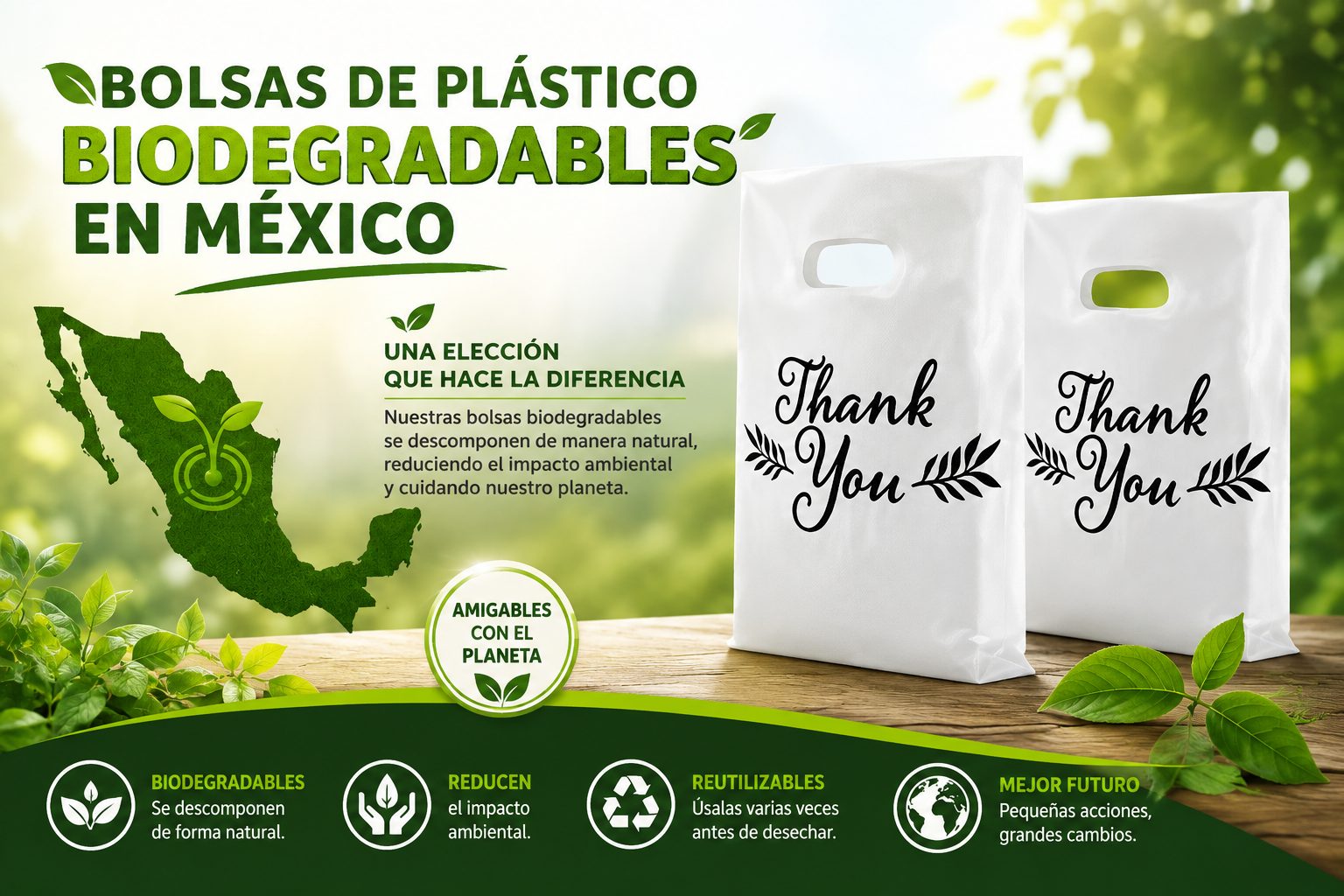 Bolsas Biodegradables en México